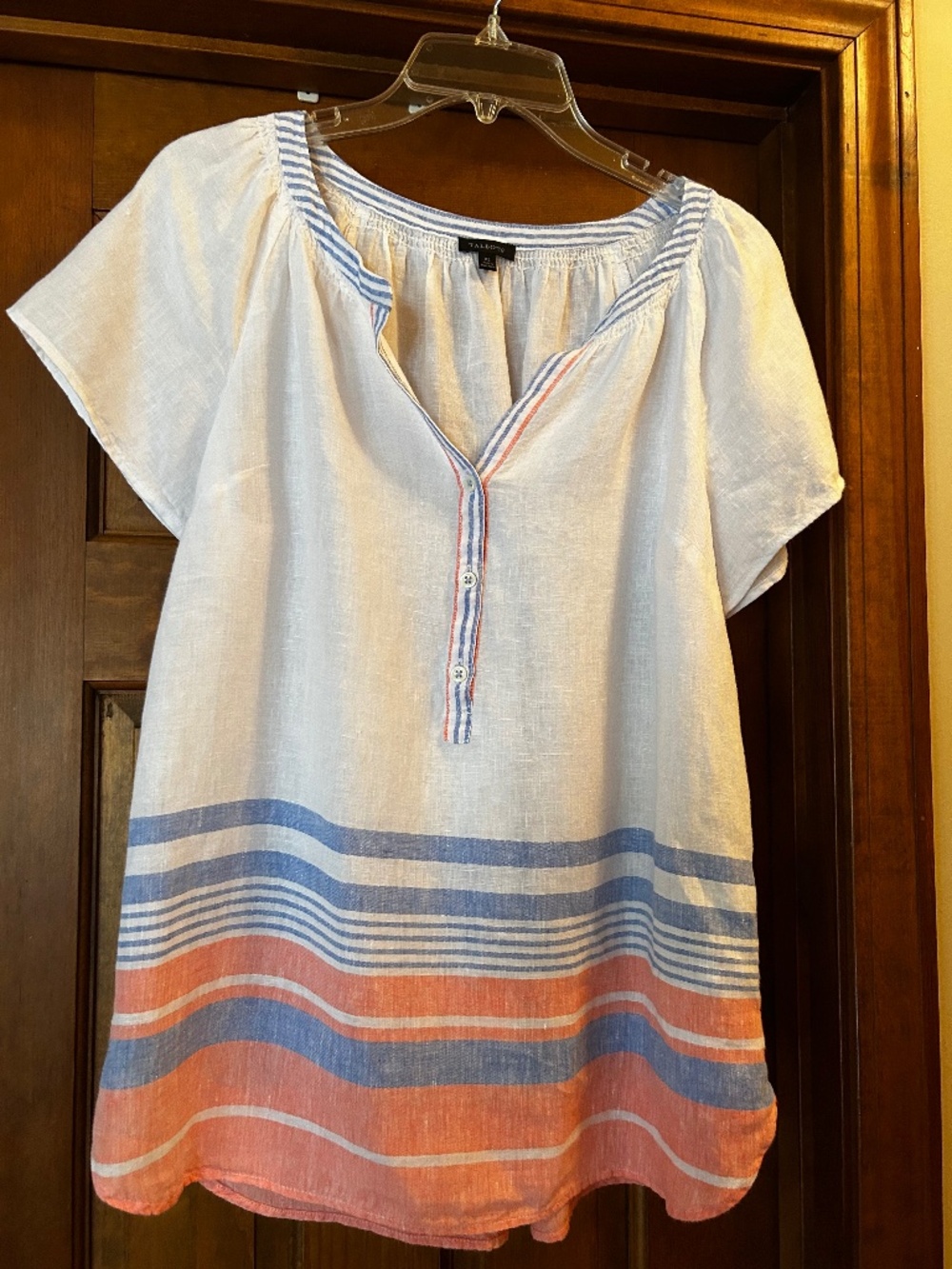 Talbots linen top XS